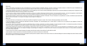 Ceci est un exemple de ce qu'il ne faut pas en terme de structuration de l'information au sein d'une page web.