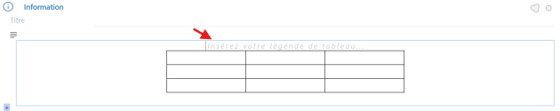 Légende de tableau