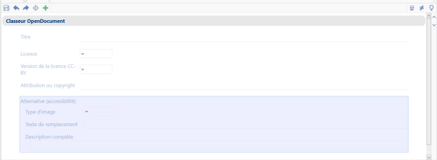 Métadonnées d’un document de type classeur